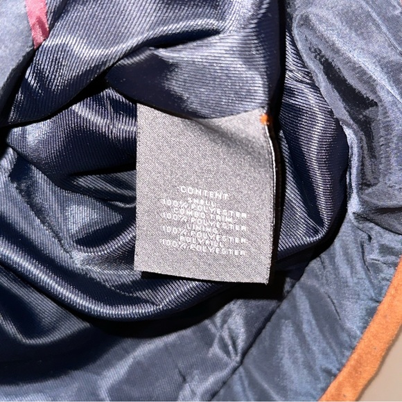 VINCE CAMUTO Navy Blue Quilted Faux Suede Full Zip Vest Jacket - Picture 5 of 6